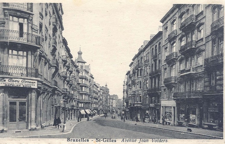 Avenue Jean Volders, vue depuis le Parvis (Collection de Dexia Banque, s.d.)