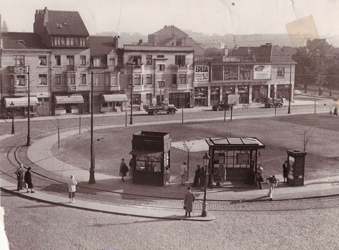 Dumonplein in 1949, GASPW/DE (niet geklasseerd fonds).