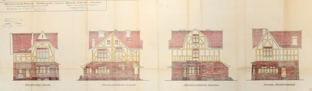 Avenue Grandchamp 91, élévations, ACWSP/Urb. 66 (1924).