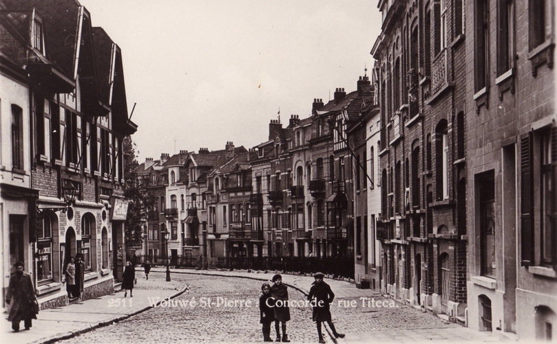 La rue Louis Titeca, probablement dans l’entre-deux-guerres, ACWSP/SP (fonds non classés).