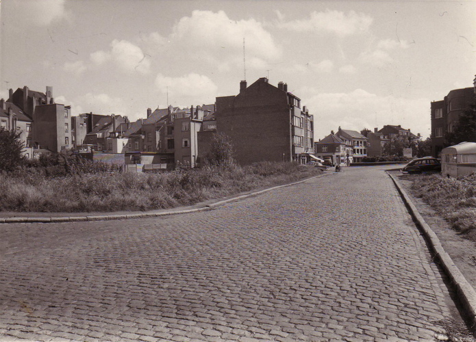 Val des Seigneurs, tronçon entre la rue Blockmans et la place Dumon, 1960, ACWSP/SP (fonds non classés)