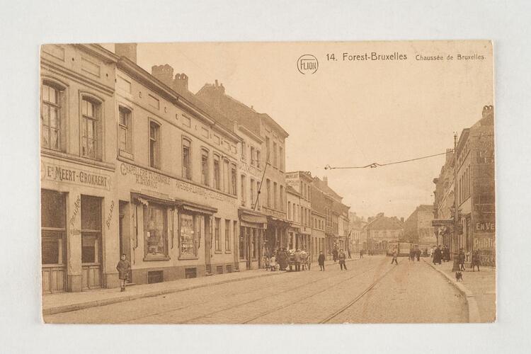 Brusselse steenweg, eerste straatdeel, Collectie Belfius Bank – Académie royale de Belgique ARB-urban.brussels.