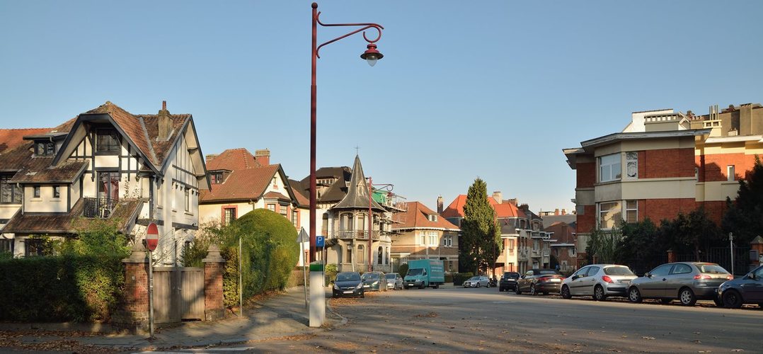 Le début de l’avenue Clémentine et l’angle de l’avenue du Mont Kemmel, 2016