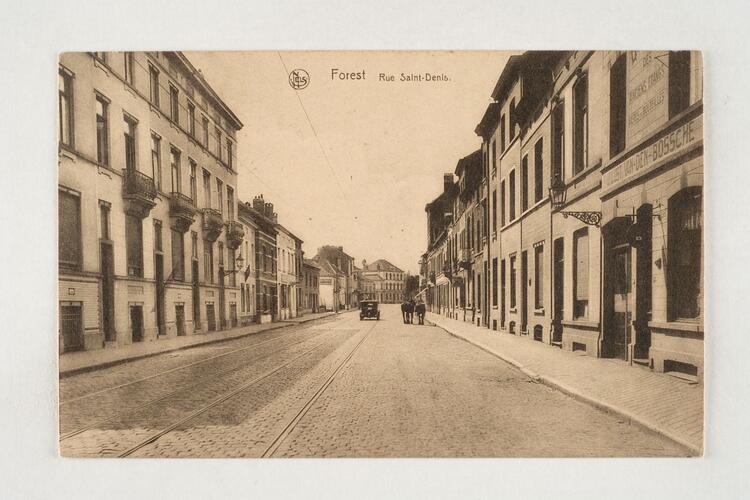 Le début de la rue Saint-Denis, s.d, Collection Belfius Banque - Académie royale de Belgique ©ARB-urban.brussels 