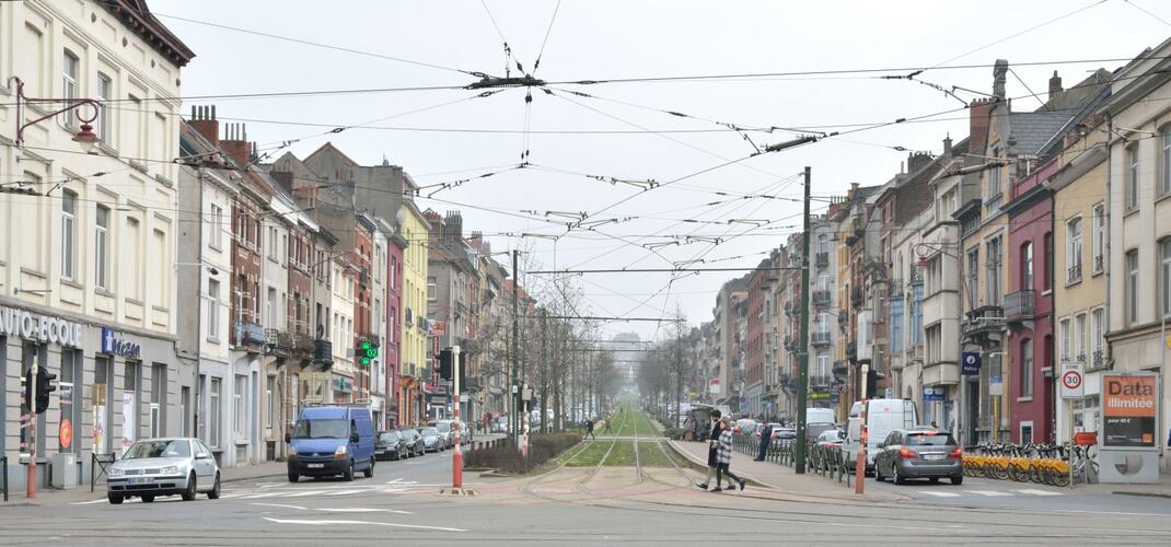 Avenue Wielemans Ceuppens à partir de l’avenue Van Volxem ou début de l'avenue, 2019