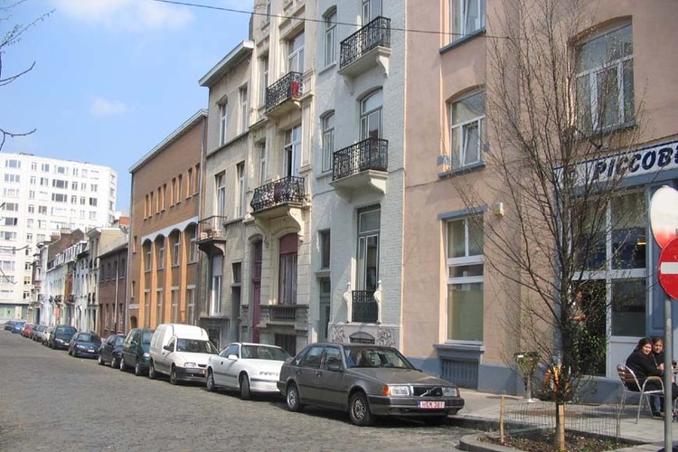 Rue du Cardinal, côté pair (commune de Bruxelles), 2005