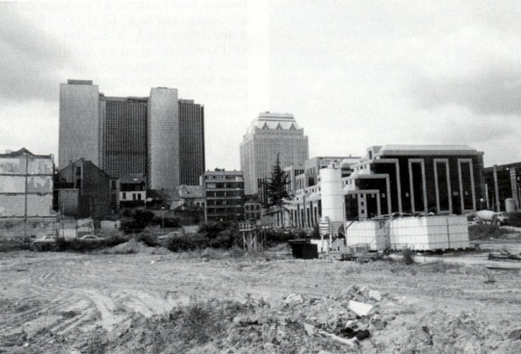 Koolbrandersstraat, bouwterrein aan het Noord (foto 1993-1995)
