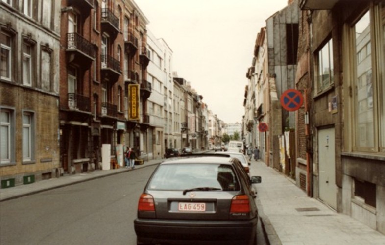 Rue des Deux Tours vue vers la chaussée de Louvain (photo 1993-1995)