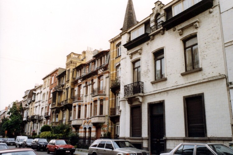 Avenue Georges Petre, enfilade côté pair (photo 1993-1995)