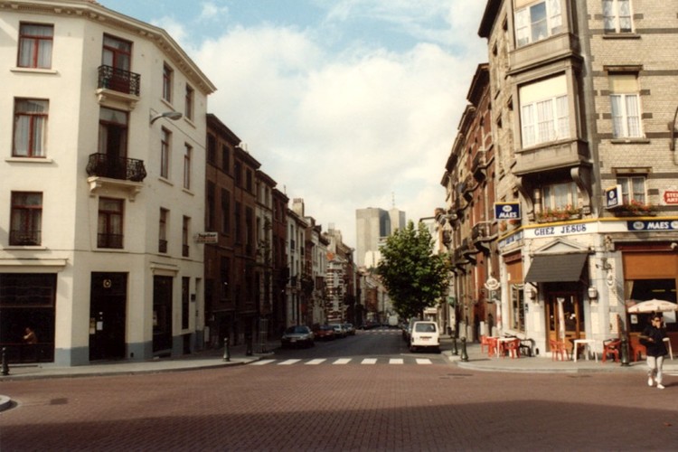 Oogststraat vanuit de Jottrandlaan (foto 1993-1995)