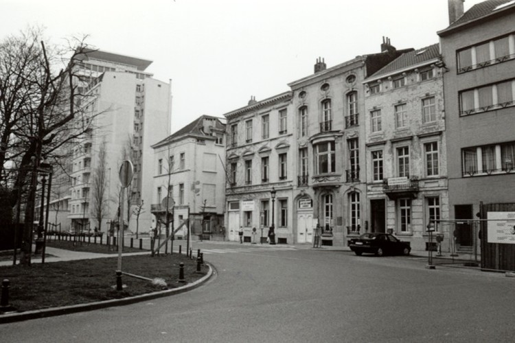 Queteletplein, enfilade aan noordzijde (foto 1993-1995)