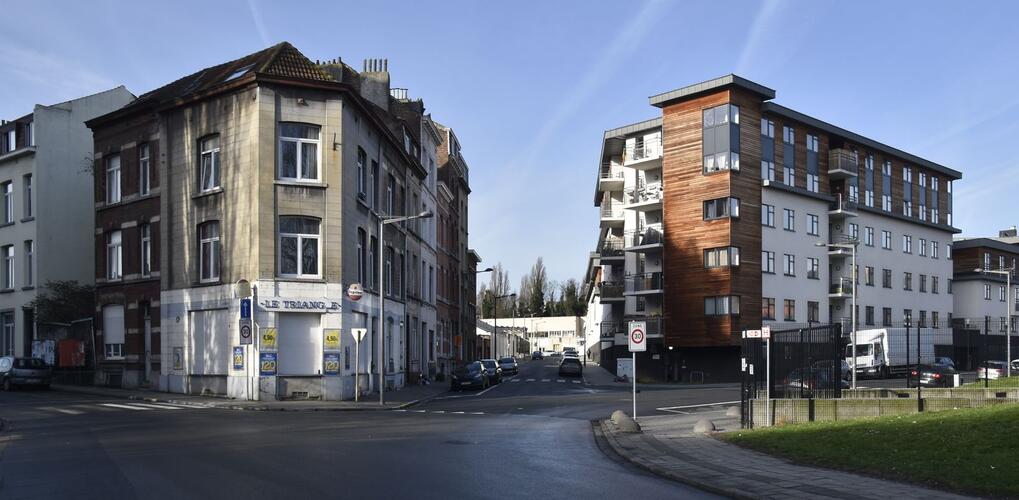 Rue du Constructeur, vue depuis le square Albert Ier, (© ARCHistory, 2019)