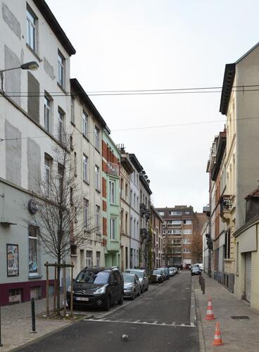 Rue Foppens, vue depuis le boulevard de l’Abattoir, (© ARCHistory, 2018)