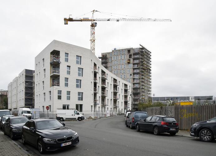 Rue des Marchandises, vue depuis la rue Docteur Kuborn, (© ARCHistory, 2019)