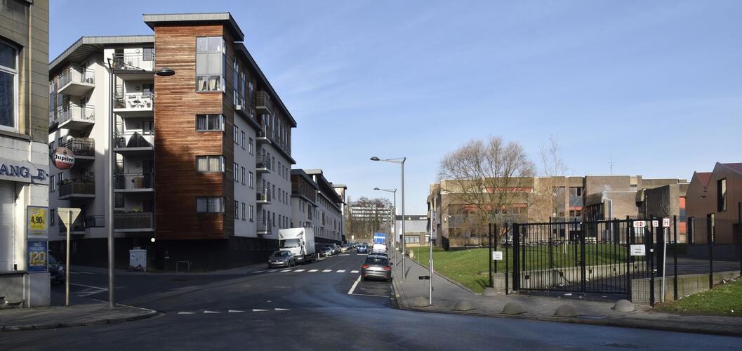 Rue des Matériaux, vue depuis le square Albert Ier, (© ARCHistory, 2019)