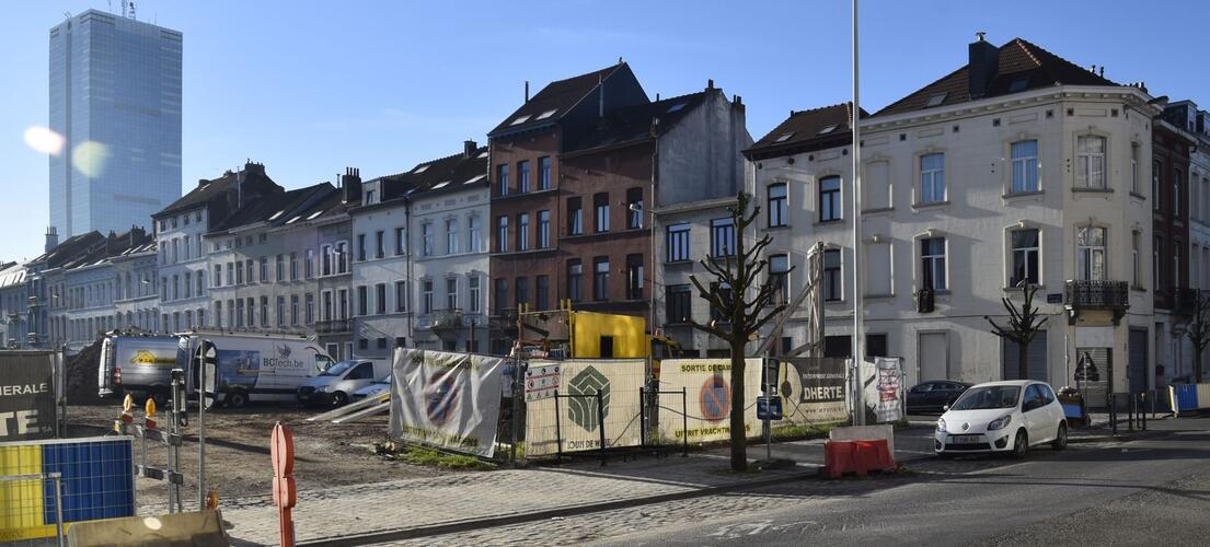 Rue Memling, vue du côté impair depuis la rue de la Clinique, (© ARCHistory, 2019)