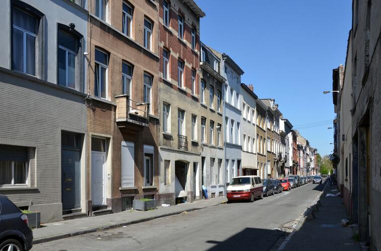 Rue Otlet, vue du côté impair vers la chaussée de Mons, (© ARCHistory, 2019)