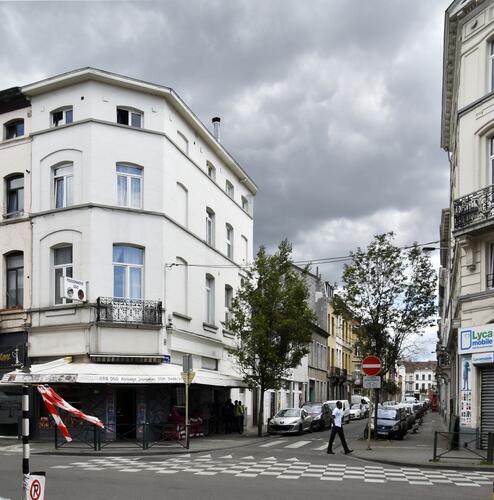 Rue Plantin, vue depuis la chaussée de Mons, (© ARCHistory, 2019)