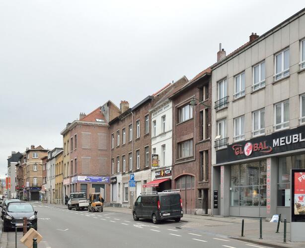 Chaussée de Gand, vue d’ensemble du tronçon koekelbergeois, 2023