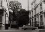 Rue du Grand Cerf 8, 10, 12, vue vers le parc d'Egmont, 1980