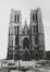 Sint-Goedelevoorplein, Sint-Michiels- en Sint-Goedelekathedraal, W.-gevel, 1980