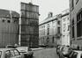 Rue du Persil 2-4, angle place des Martyrs 15, façade latérale, 1981