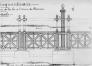 Projet de grilles en bronze pour les entrées orientale et occidentale du parc du Cinquantenaire, conçu en 1902 par Gédéon Bordiau (collection AAM)