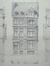 Rue John Waterloo Wilson 78, élévation, coupes et plan de la façade projetée (VAN MASSENHOVE, H., LÖW, G., 1901, pl. XXXI)