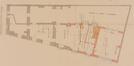 Square Marie-Louise 79, plan du rez-de-chaussée présentant le projet d’annexe, AVB/TP 35094 (1928)