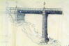 Pont surplombant le Ravin. Projet non retenu d’Auguste de Tombay, AVB/TP 26927 (1864)