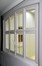 Arthur Van Gehuchtenplein 4, Brugmann ziekenhuis, wachtershuis en administratie, tweede verdieping, venster dat uitgeeft op overdekte binnenkoer, (© ARCHistory / APEB, 2018)