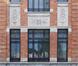 Rue Claessens 10-12, ancienne École provinciale de Batellerie, détail de la façade à rue, 2017