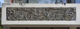 Rode Kruislaan 77, borstwering van balkon aan voorzijde met keramische tekening, ARCHistory / APEB, 2018