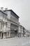 Rue des Palais 42, vue de l'hôtel Somzée vers 1909 , (COMMUNE DE SCHAERBEEK, Concours de façades, manuscrit conservé au fonds local de la Maison des Arts de Schaerbeek)