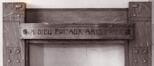 Oudergemlaan 183, detail interieur; inscriptie op marmeren schoorsteenmantel: 