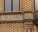 Belliardstraat 183, detail borstwering met mozaïeken panelen in toegangstravee, 1994