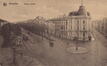 Vue du départ de l'avenue Louise et du pavillon conçu par l'architecte Henri MAQUET à l'angle de la chaussée de Charleroi, vers 1900 (Collection cartes postales Dexia Banque)