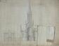Eglise Saint-Gilles, plan de la façade avant non réalisé, 1862 (VIOE, planarchief KCML)