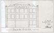 Opstand van de voorgevel van de voormalige fabriek Société Belge Gardy, plan van de arch. E. Meert, 1941, CULOT,  1980-1982: fiche 24. 