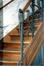 Avenue Jottrand 30, intérieur : escalier à rampe en fer forgé Art nouveau (photo 1993-1995)