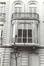 Rue du Méridien 29, Justice de Paix, 1er étage, oriel aux angles arrondis surmonté d'une terrasse (photo 1993-1995)