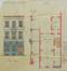 Avenue Clemenceau 20, élévation et plan du rez-de-chaussée, ACA/Urb. 645 (16.05.1874)