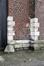 Ropsy Chaudronstraat 24, Het Slachthuis en de Markten van Anderlecht-Kuregem, overblijfselen van vier slachthuizen op het uiteinde van de linkerblok, detail op de noordwestelijke gevel, (© ARCHistory, 2019)