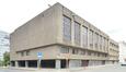 Glibertstraat 1 – Rogierstraat 2-4 te Brussel, politieschool (Groupe Structures, 1977), 2020