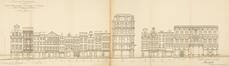 Restauratieproject gevels woningen, huidige toestand, Grasmarkt 52 tot 78, 82 tot 90 (opgetekend F. Malfait), © AOE, B1355L, 1916