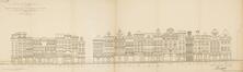 Restauratieproject gevels woningen, huidige toestand, Grasmarkt 2 tot 20; 22 tot 50 (opgetekend F. Malfait), © AOE, B1354L, 1915