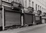 Rue des Foulons 43, 41, 39, détail rez, 1979