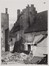 Sint-Katelijneplein. Zwarte Toren - overblijfsel van de eerste omwalling van Brussel, 1888