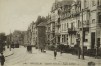 Square Ambiorix, vue du tronçon entre la rue de Pavie et l’avenue de la Brabançonne (Collection de Dexia Banque, s.d.)