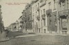 De Eedgenotenstraat vanaf de Bordiaustraat, zicht op het vierde straatdeel aan pare kant met op de achtergrond het pensionnat des Dames de la Retraite du Sacré-Cœur (Verzameling Dexia Bank, s.d.)